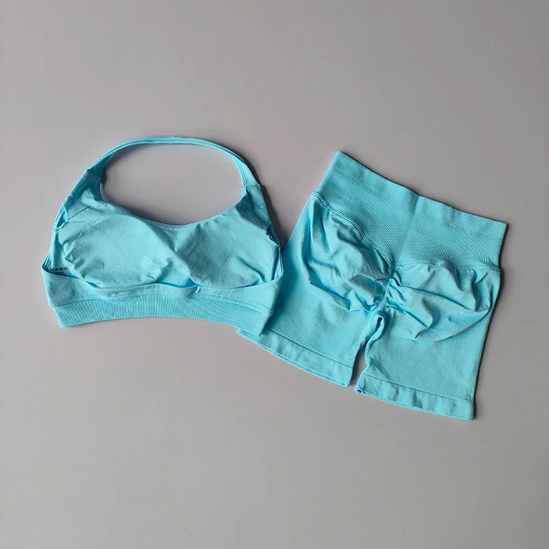 Women's Sports Bras Shorts set