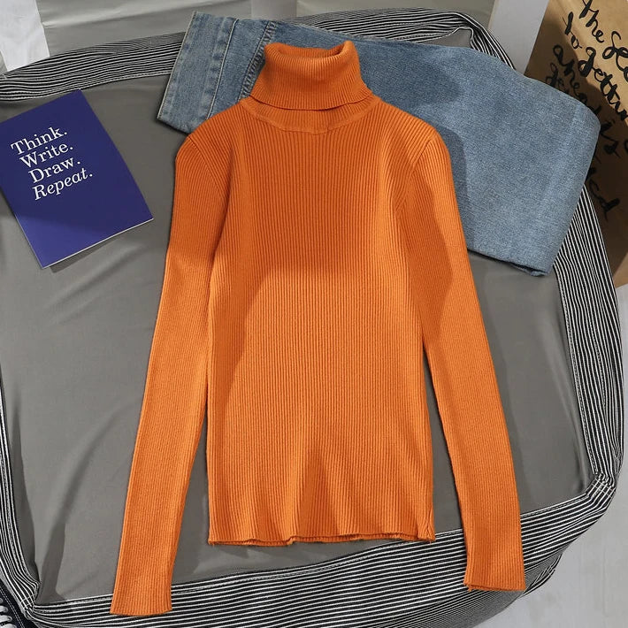 Women Sweater Knitted Soft Pullovers Cashmere