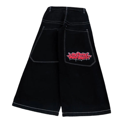 New American women's washed grey jeans Streetwear