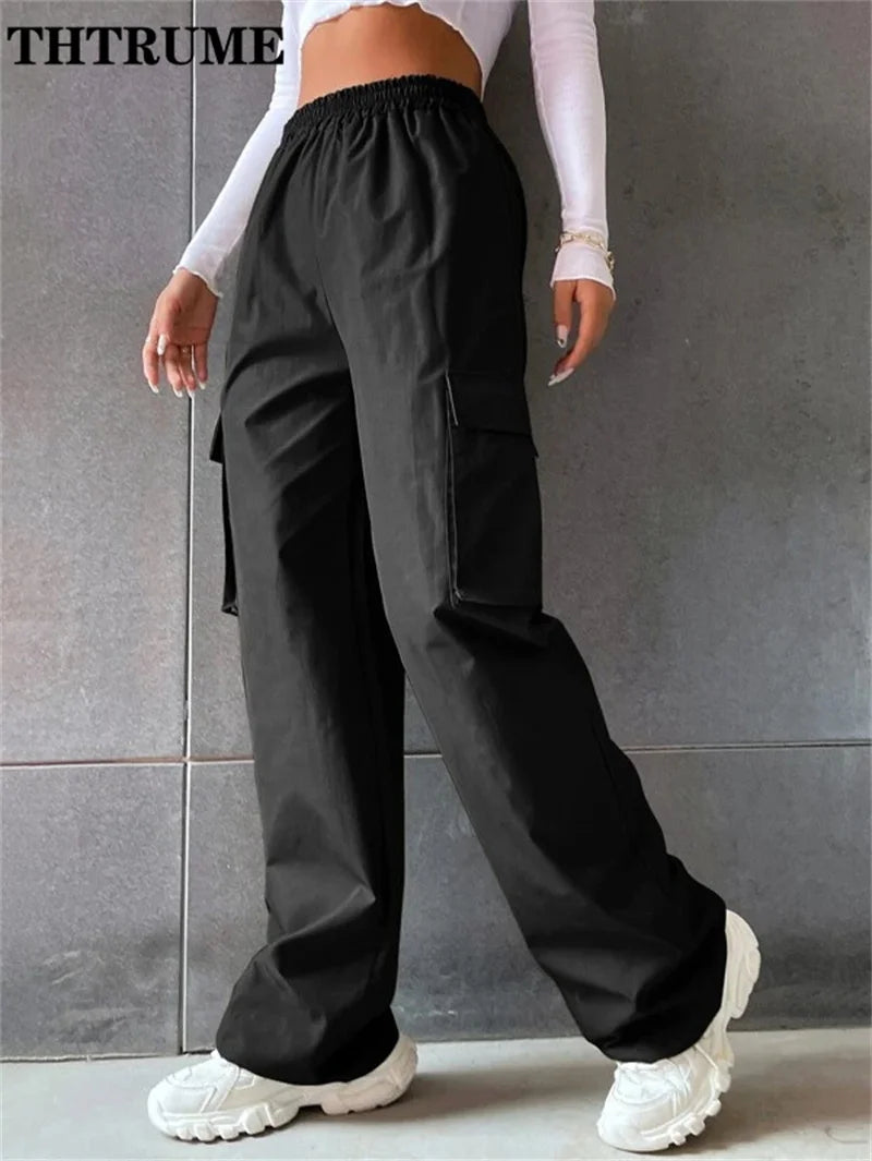Vintage Streetwear Cargo Pants Fashion Women