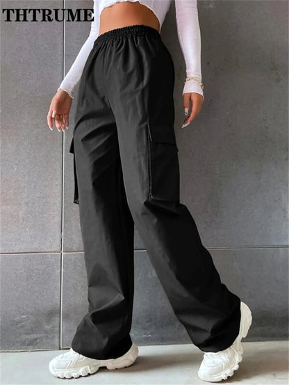 Vintage Streetwear Cargo Pants Fashion Women