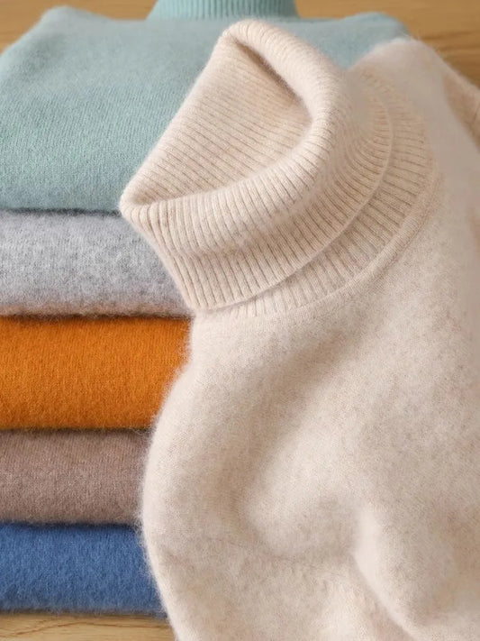 Men's Sweater High Winter New Tops Long Sleeve High-End Jumpers