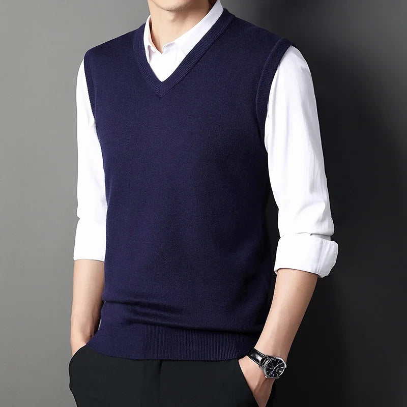 Men's Sweater Vest Casual Fashion Warm Top