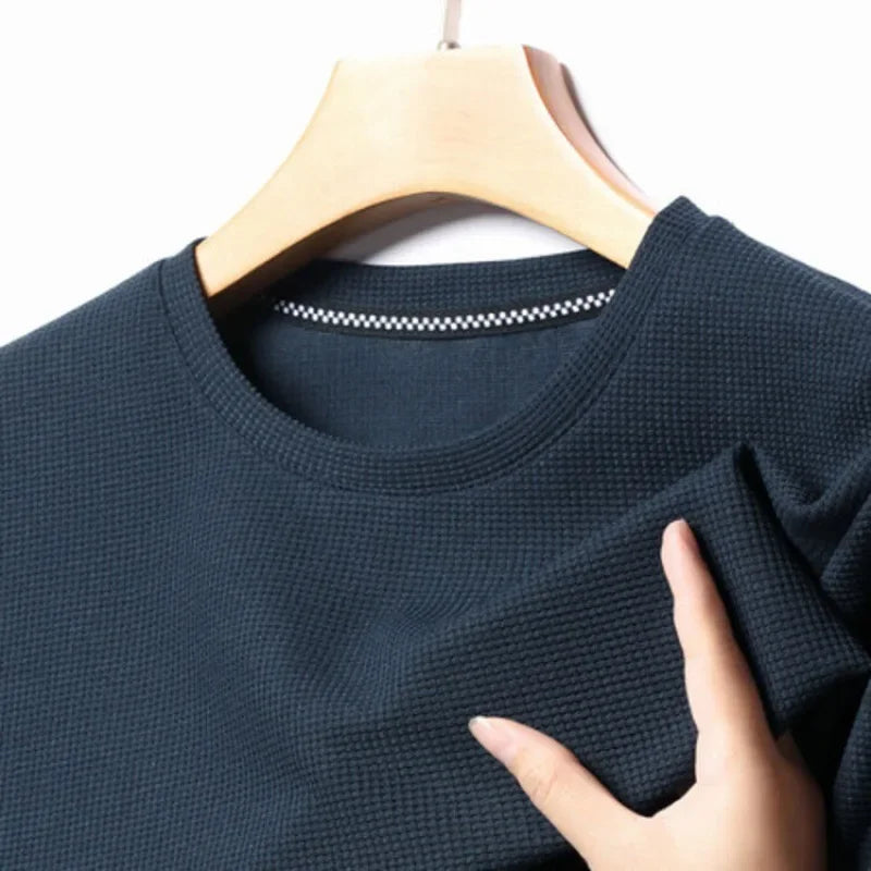 New Summer Round Neck Short Sleeved T-shirt for Men's Short Sleeved Top