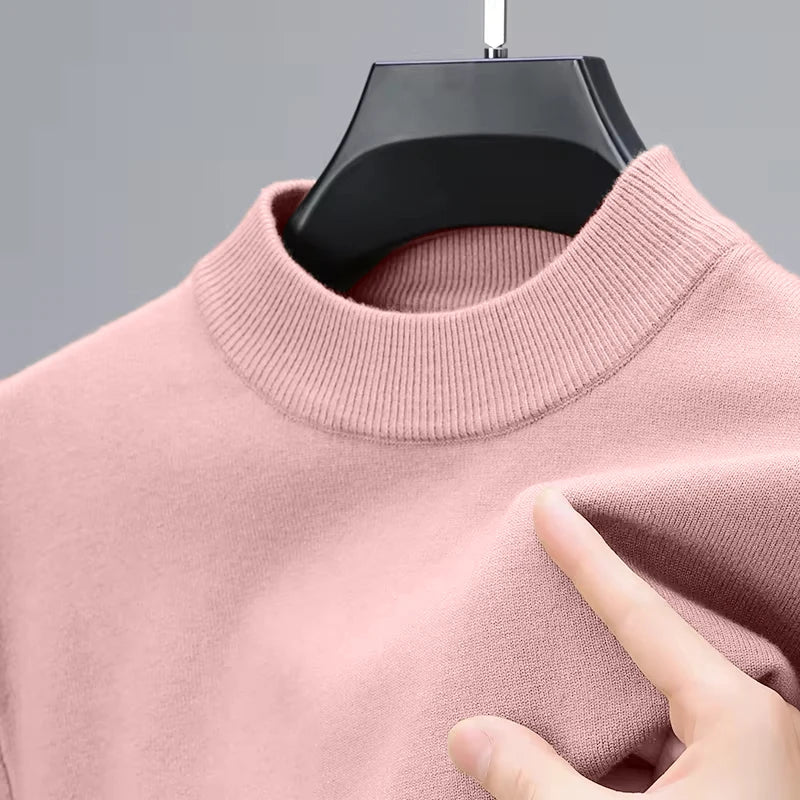 Cold-Season Mock Neck Pullover
