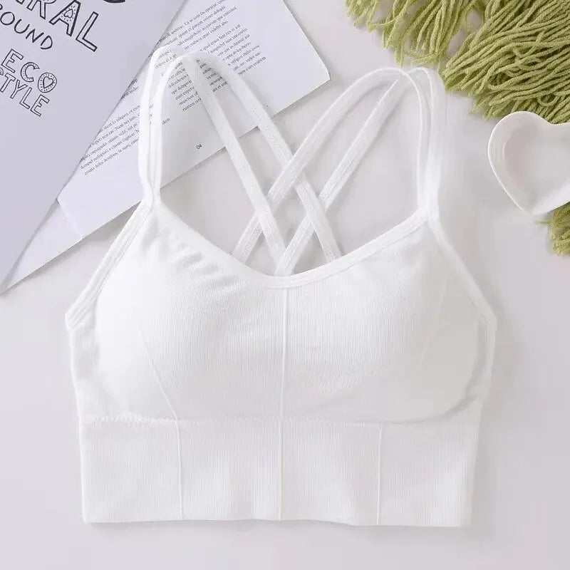 Sexy Women Tops bra Breathable Soft Fitness Beauty Solid Color Bra