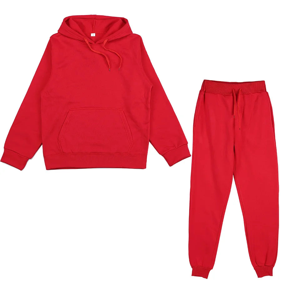 Women's Hooded Sweatshirt And Pants