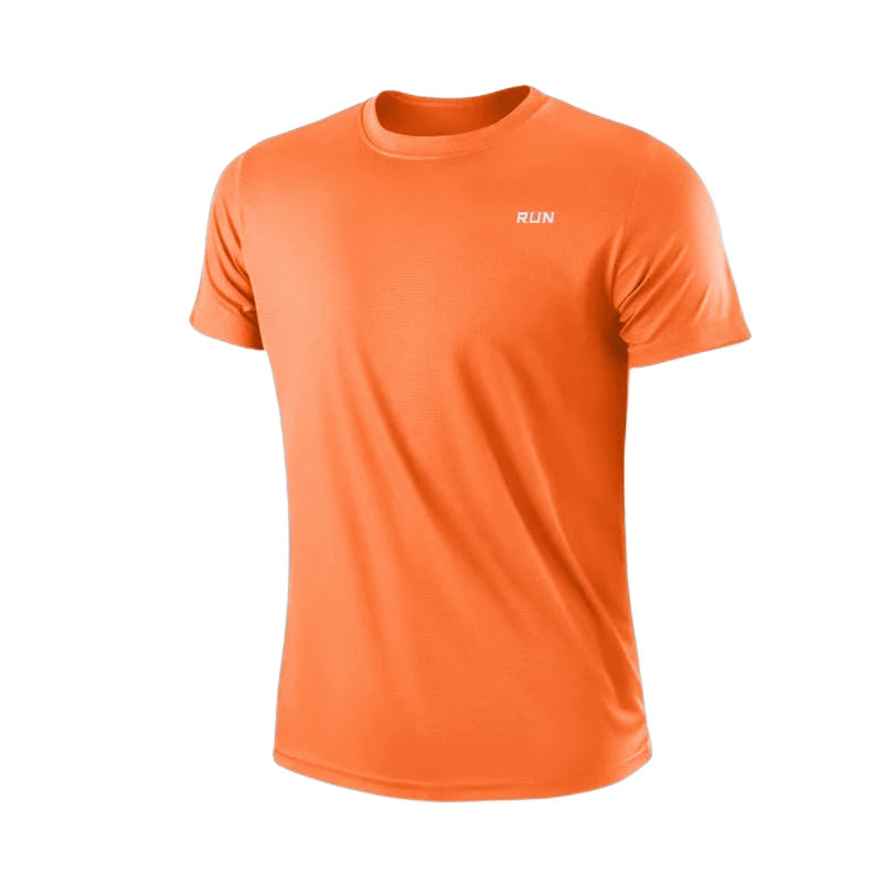 Men's Quick Dry Short Sleeve Gym Running T-Shirt