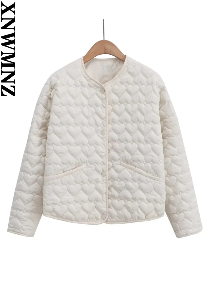 Women's  O Neck Long Sleeve Pocket Versatile Female Coat