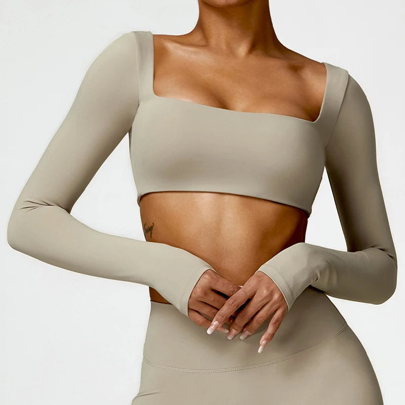 Sports Long sleeved Wear T-shirt Top