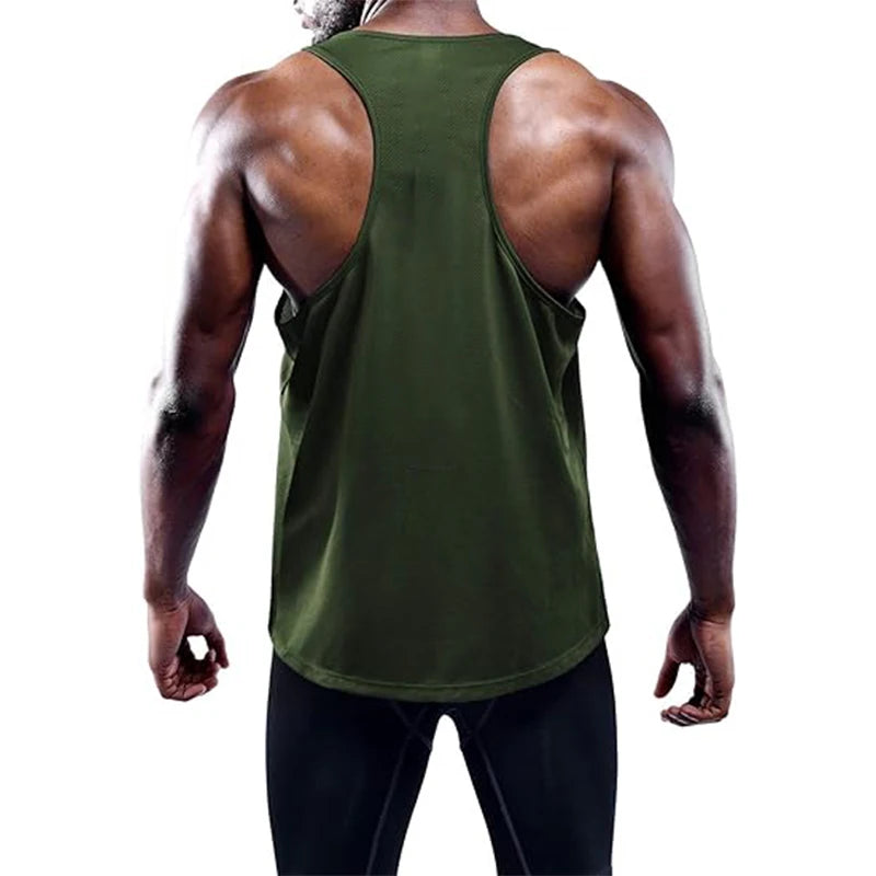 Men Summer Sport Gym Vest Quick Dry Sleeveless Shirt