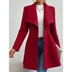 Women's Coats Winter Solid Color Long Sleeve Outerwears