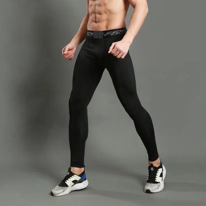 Mens Quick Dry Fit Legging Fitness Training  Pants