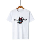 Men's Summer Bulldog Print Luxury Short Sleeve T-Shirt