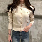 2025 Long Sleeve Fashion Women Cardigans Sweater Knitted Coat
