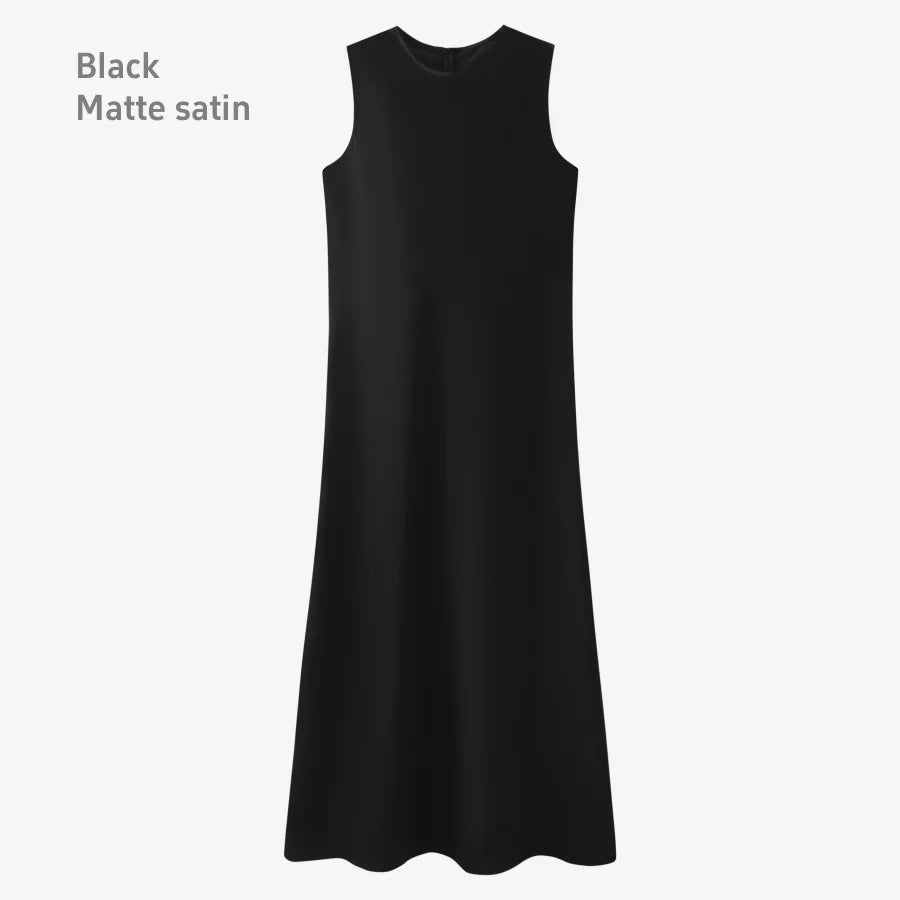 summer elegance satin dress woman clothes