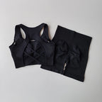 Back Sport Bra Yoga Dress Suit