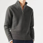 Men Sweaters Knitwear Pullovers Solid Color Long Sleeved Sweater Male Casual Daily Warm Coats