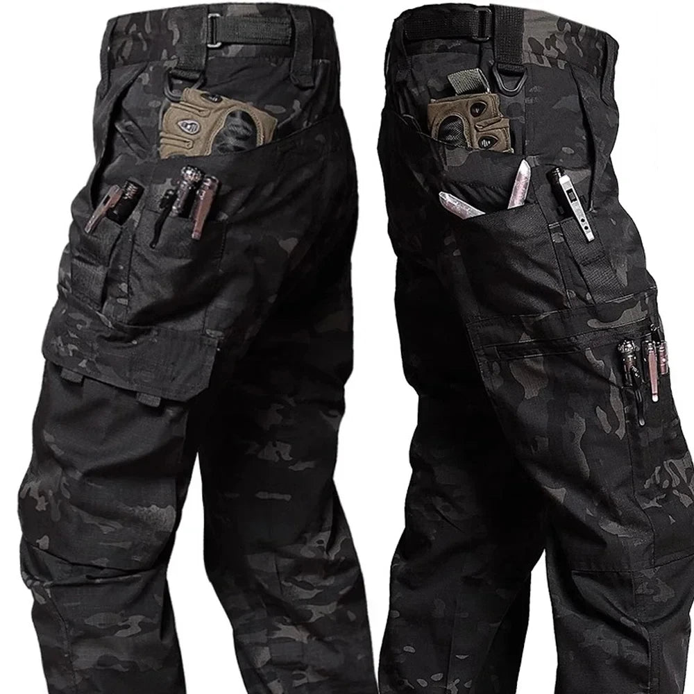 Men Waterproof Multi-pocket Wear-resistant Cargo Pant
