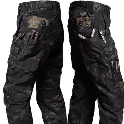 Men Waterproof  pants Outdoor Multi-pocket Wear-resistant Cargo Pant