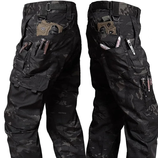 Men Waterproof  pants Outdoor Multi-pocket Wear-resistant Cargo Pant