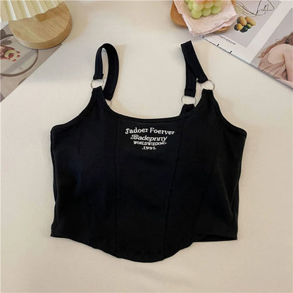 Tops Women Summer Sexy Streetwear Short Slim Vest