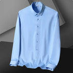 Men's Shirt Long Sleeve Casual Suit White Shirt