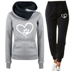 Women Sweatshirt Pants Sport Outfit Women's Hooded Sweatshirt Jogger Pants