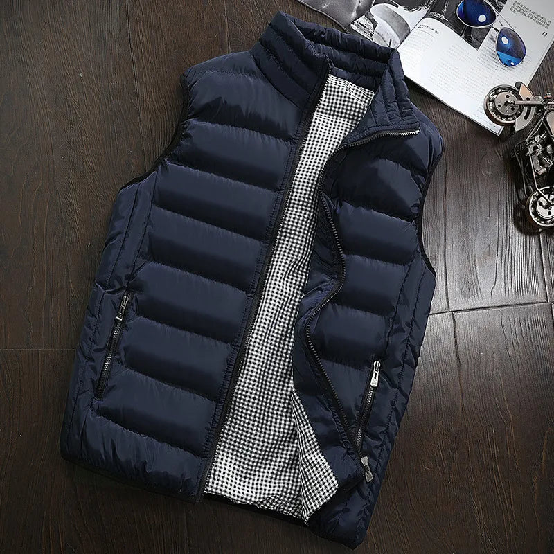 Men Jacket Sleeveless Winter Jacket