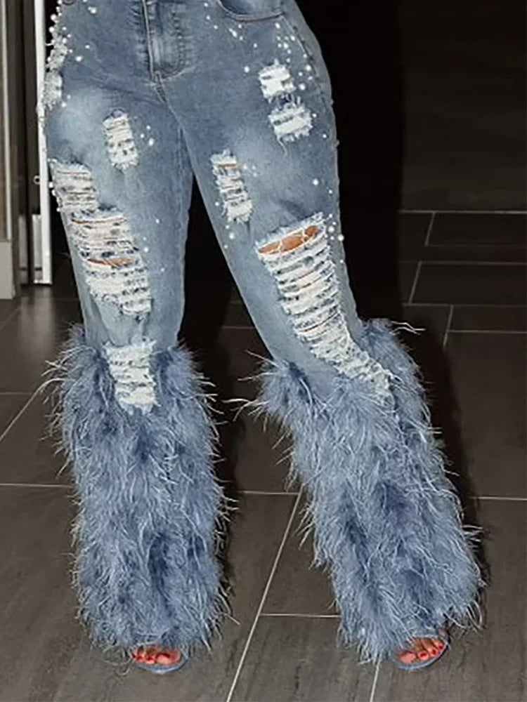 Fashion Women's Jeans Casual Denim Pant