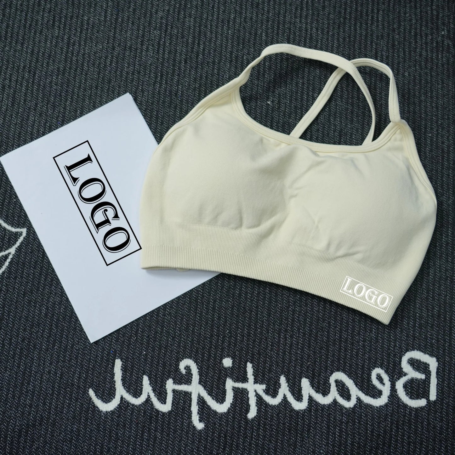 Yoga Sports Dynamic Backless Bra Medium Support Padded Gym Crop Top
