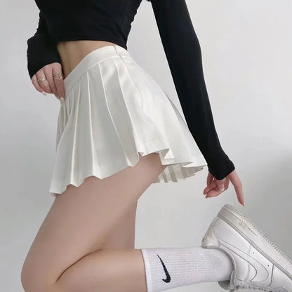 Women Skirts High Waist Summer Vintage White Designed Dance Skirt