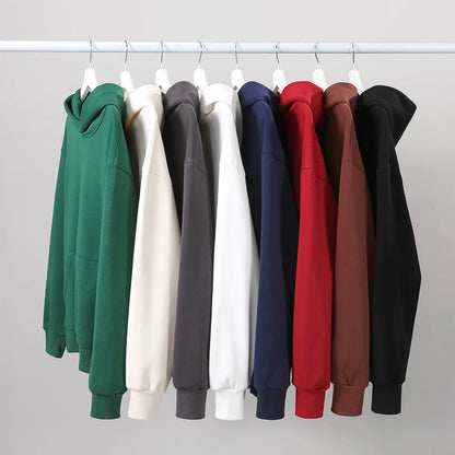 Men Thickened Tight Polar Fleece Pullover Hoodie