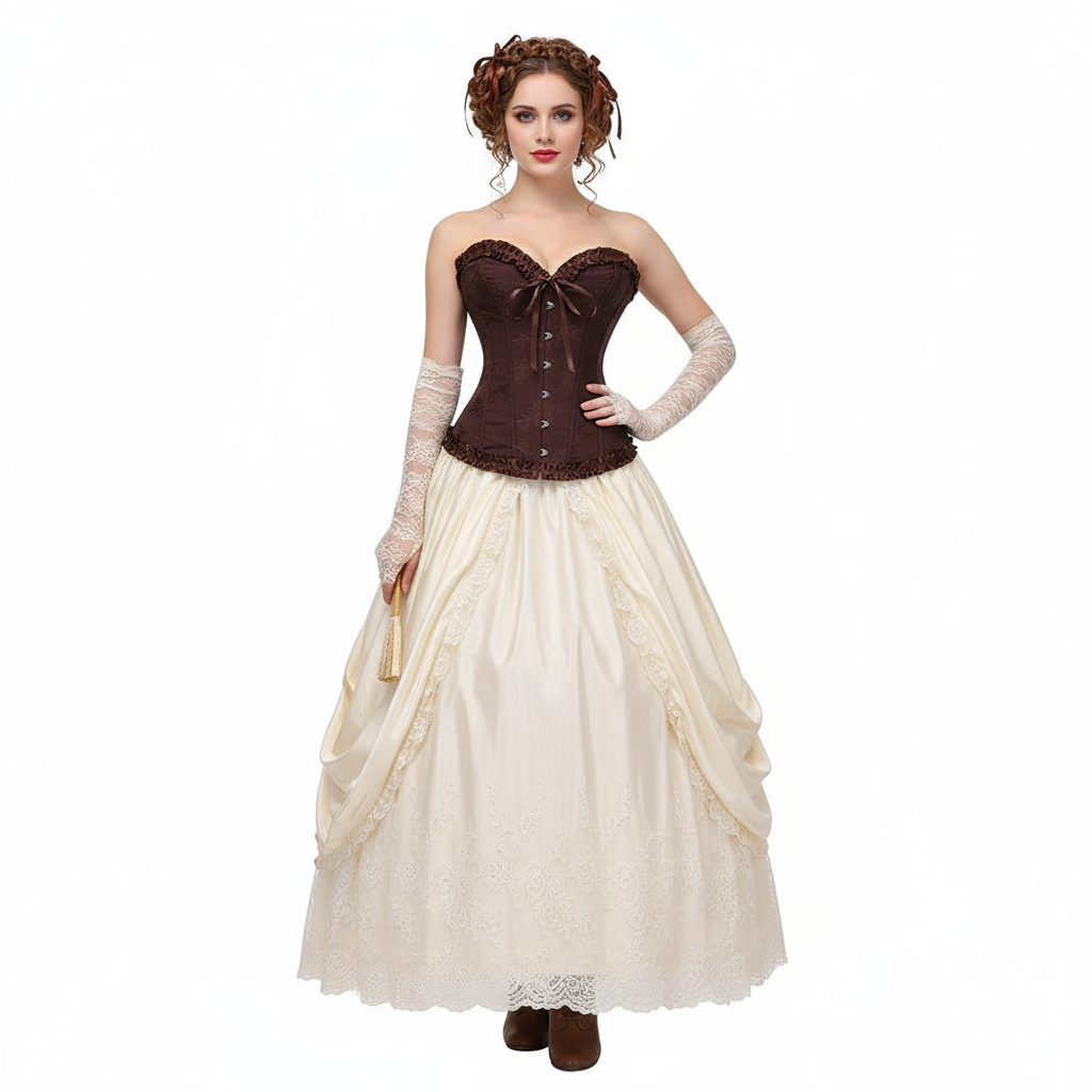 Yellow Jacquard Ruffled Top  For Women