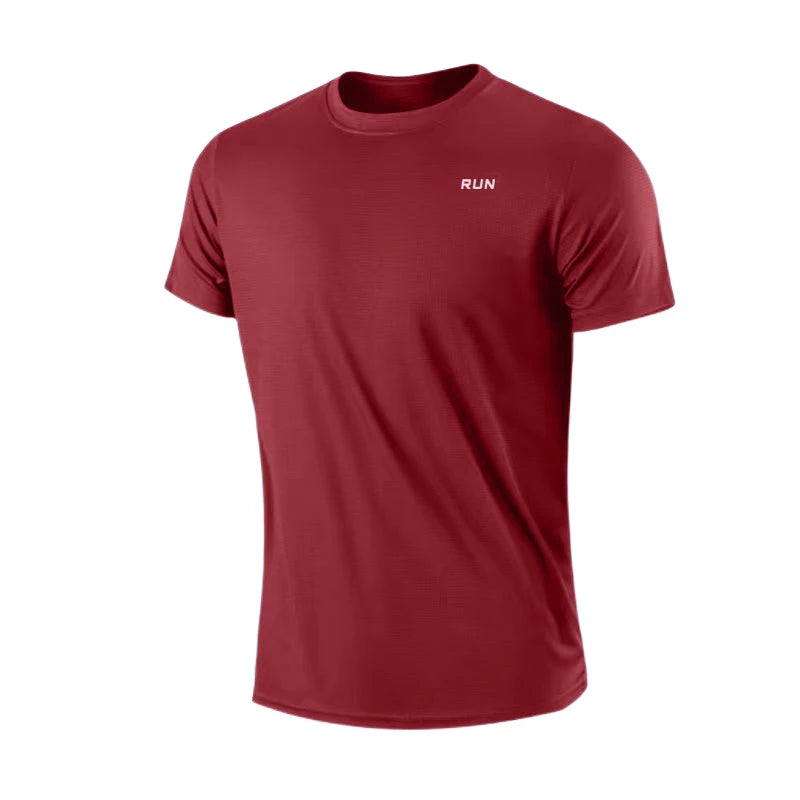 Men's Quick Dry Short Sleeve Gym Running T-Shirt
