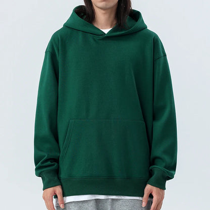 Men Thickened Tight Polar Fleece Pullover Hoodie