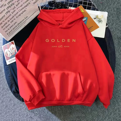 Unisex Fleece Pullover with Letter Print (Autumn/Winter)