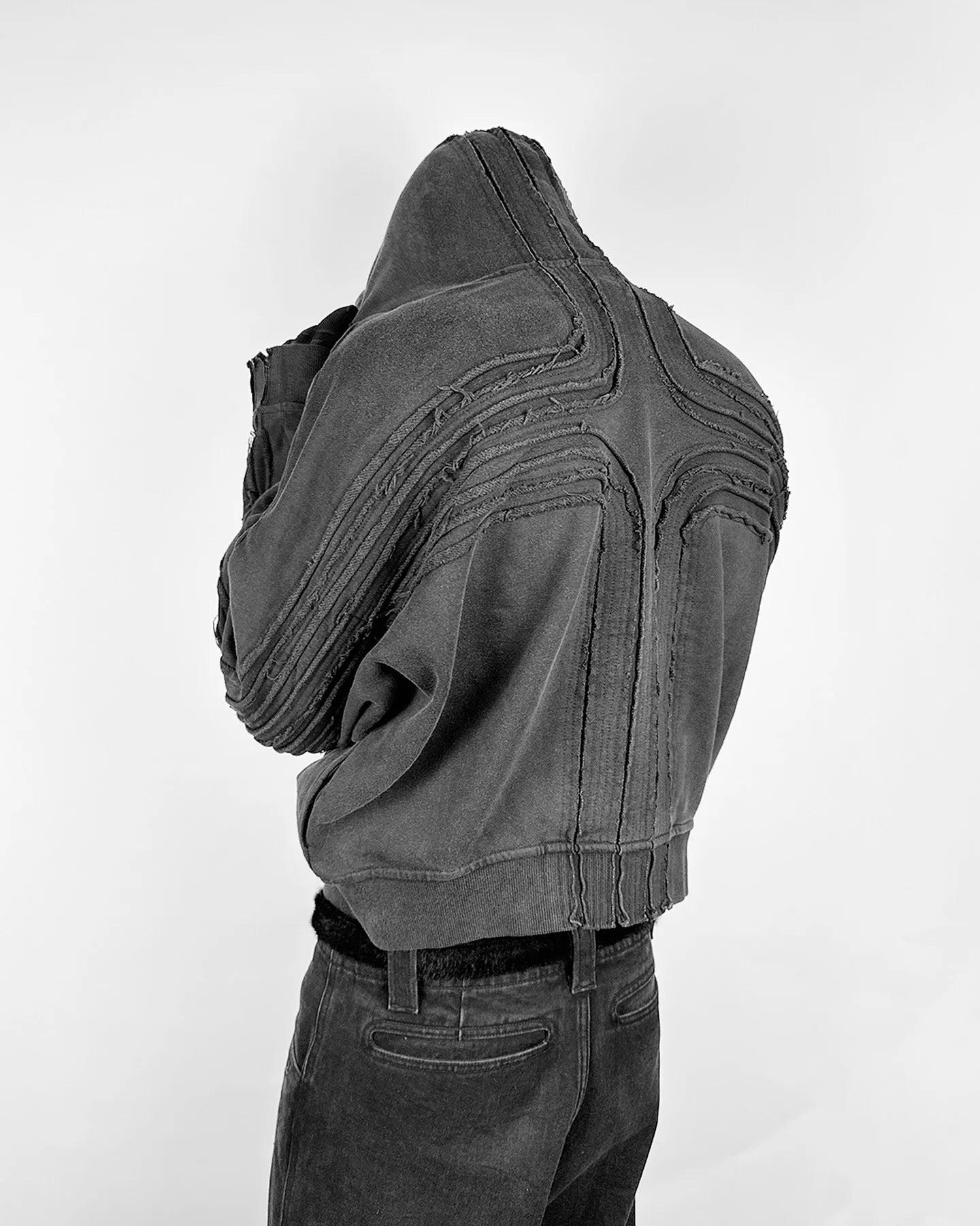 Trendy Hoodies for Men Gothic Fashion Street Hip Hop Zip Up Hoodie