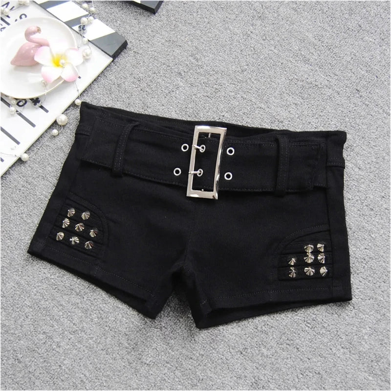 Summer New All-match high Street Zipper shorts Casual Women Clothing