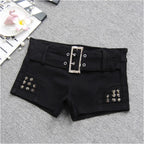 Summer New All-match high Street Zipper shorts Casual Women Clothing