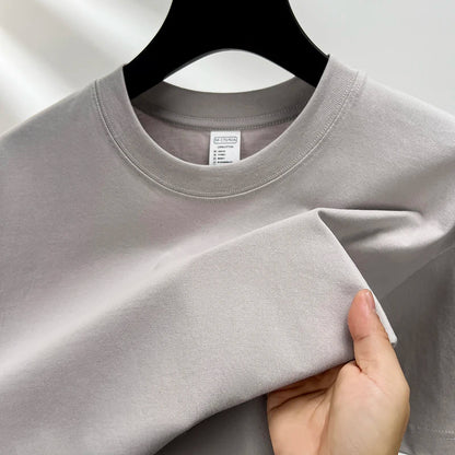 summer high-end brand men's short sleeve round neck fashionable style