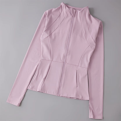 Yoga Clothes Windbreaker Sportswear Woman Running Long Sleeve Sweatshirt