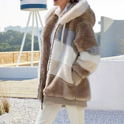 Jacket for Women New Autumn Winter Warm Plush Pocket