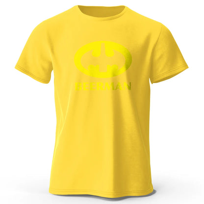 Men's Beer Man Printed T-Shirt 100% Cotton  Tops
