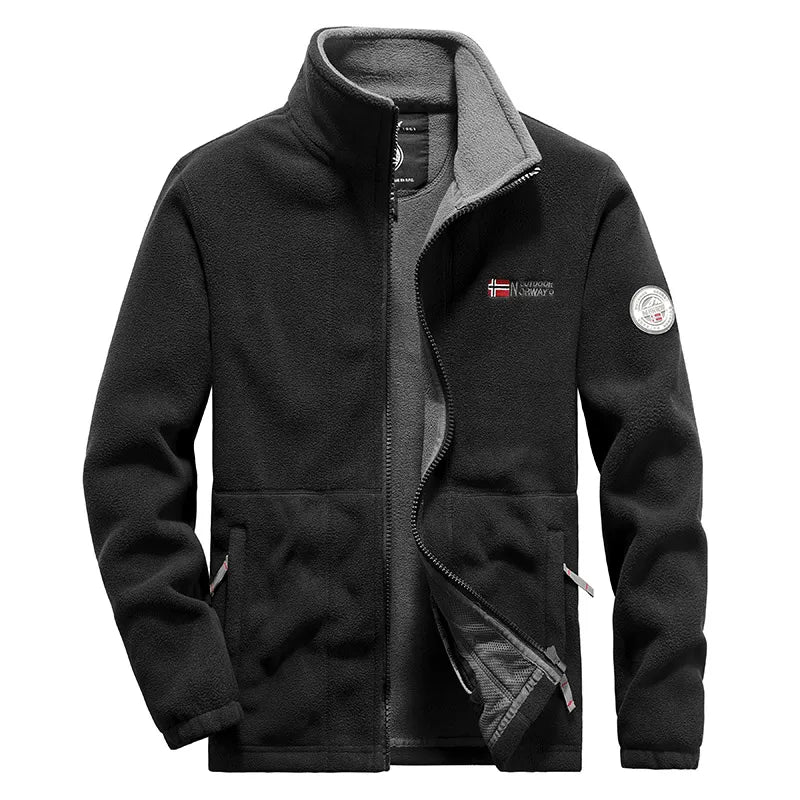 New Polar Fleece Jacket Men Sports Coat