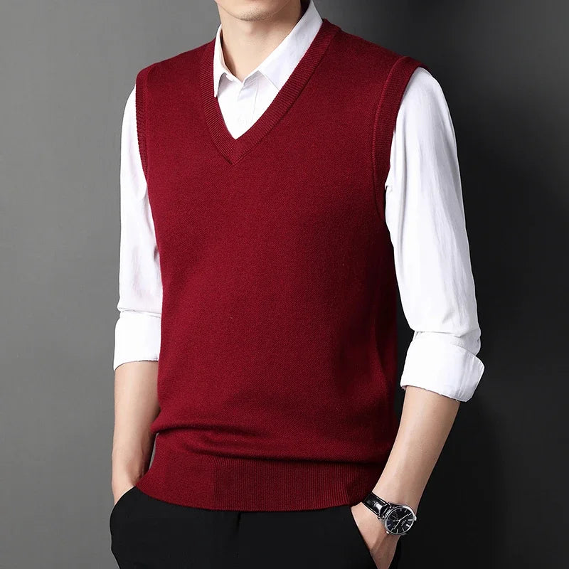 Men's Sweater Vest Casual Fashion Warm Top