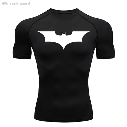 Men Short Running T Shirt Gym Sports Top Quick Dry Clothing