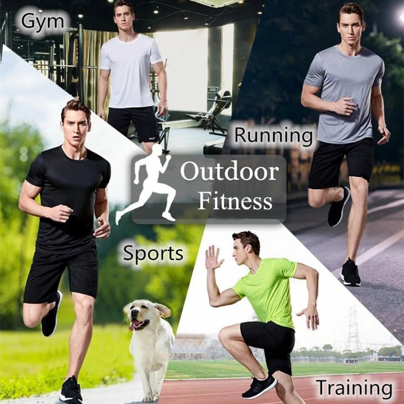 Men's Quick Dry Short Sleeve Gym Running T-Shirt