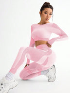 Seamless Breathable Yoga Running Set