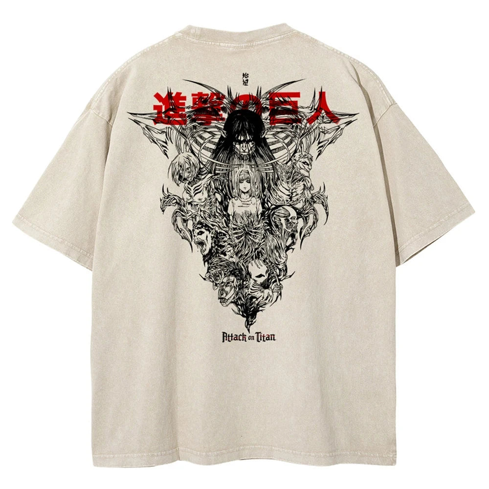 T-Shirt Hip Hop Streetwear Graphic Print Oversize
